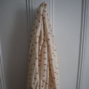 J Crew Silk Infinity Scarf - Metallic